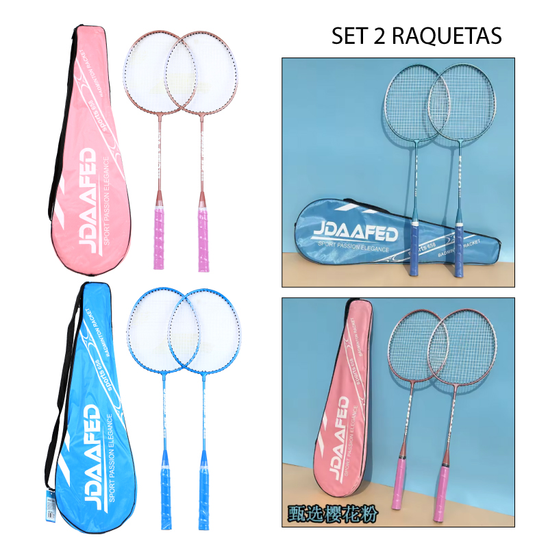 SET DE RAQUETAS DE BADMINTON