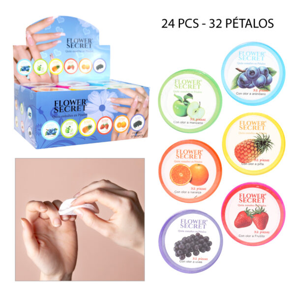 QUITA ESMALTE EN PETALOS - AROMAS FRUTALES