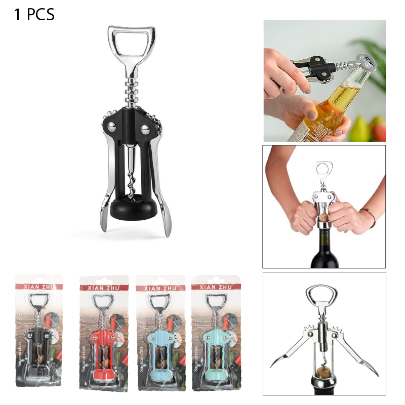 SACACORCHOS Y ABRIDOR DE BOTELLAS