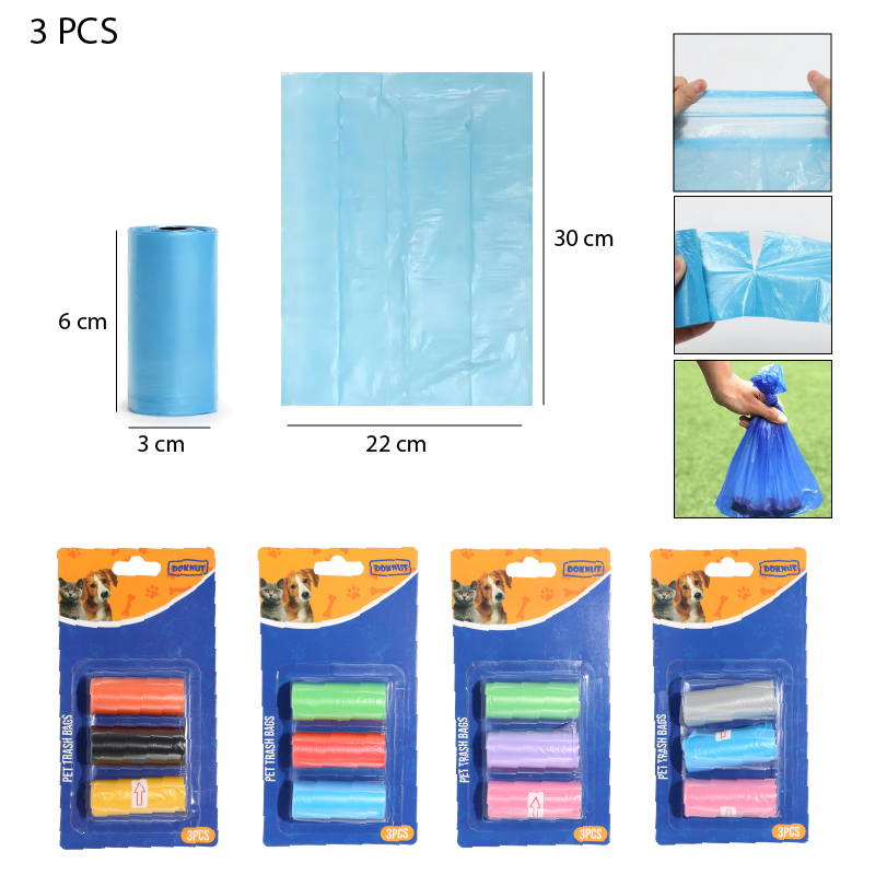 BOLSAS PARA BASURA 3 ROLLOS