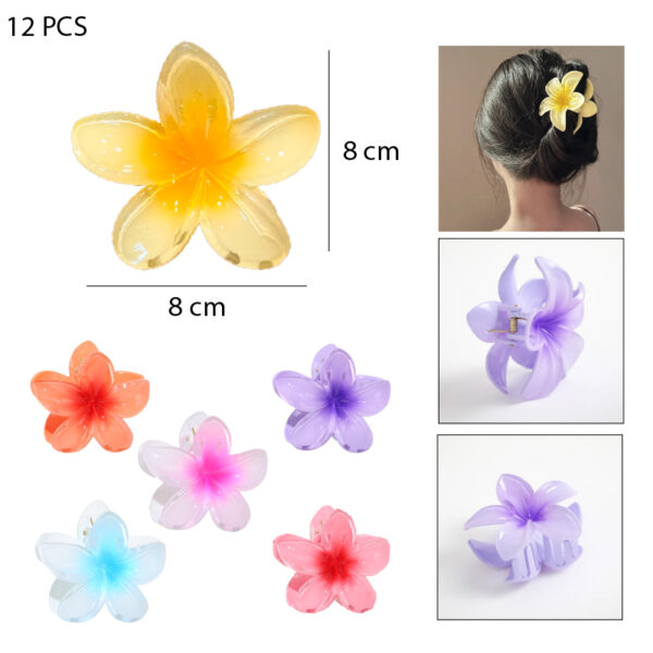 PINCHE  CON DISEÑO DE FLOR TROPICAL