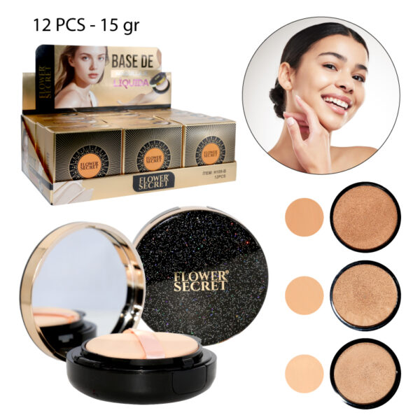 CUSHION BASE DE MAQUILLAJE LÍQUIDA - 15 GR