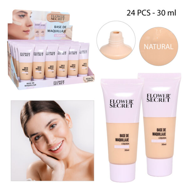 BASE DE MAQUILLAJE LÍQUIDA, TONO 1# NATURAL - 30 ML