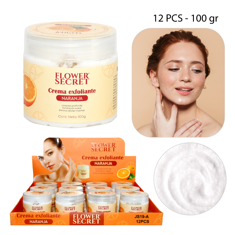 CREMA FACIAL EXFOLIANTE CON VITAMINA C - 100 GR
