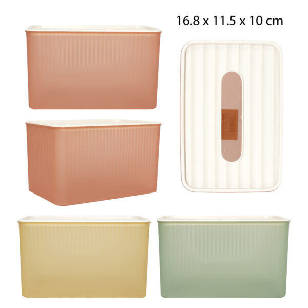 CAJA PLÁSTICA TRANSPARENTE PARA PAÑUELOS