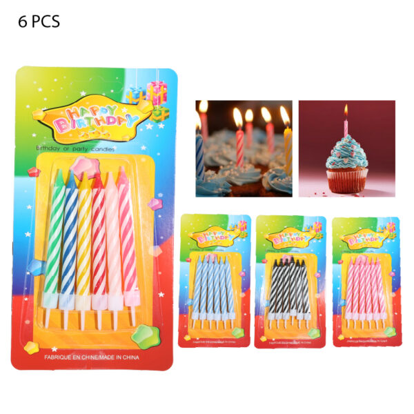 VELAS DE CUMPLEAÑOS DE COLORES