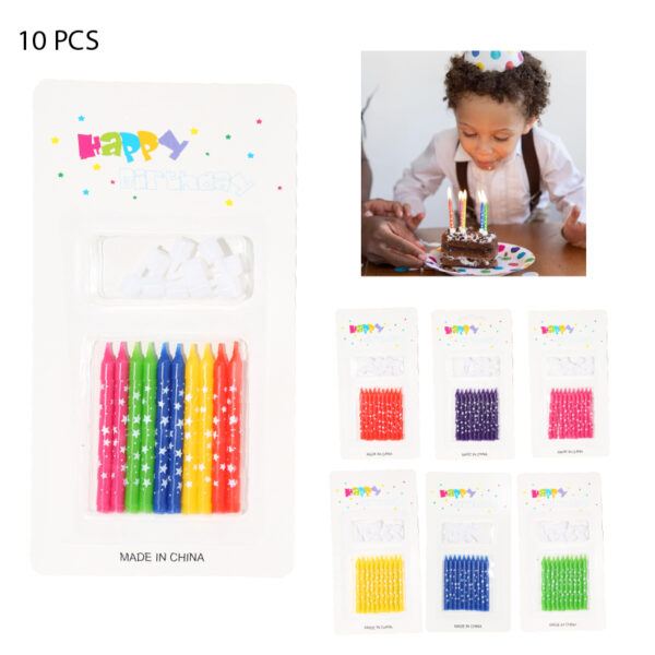 VELAS DE CUMPLEAÑOS ESTRELLAS