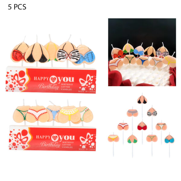 VELAS DE CUMPLEAÑOS ROPA INTENIOR