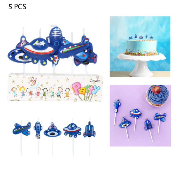 VELAS DE CUMPLEAÑOS ESPACIO