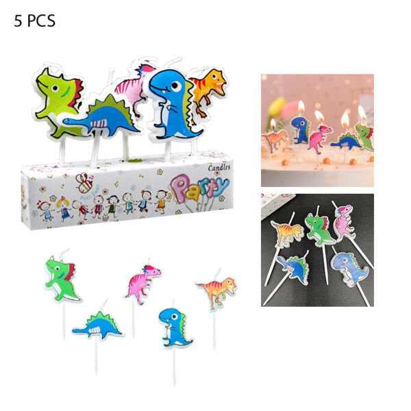 VELAS DE CUMPLEAÑOS DINOSAURIOS