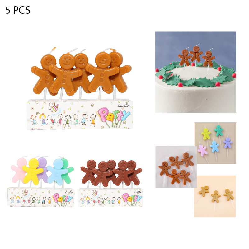 VELAS DE CUMPLEAÑOS HOMBRE DE JENGIBRE