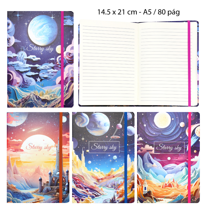 LIBRETA PORTADA DE REINO LUNAR - A5 / 80 PÁGINAS