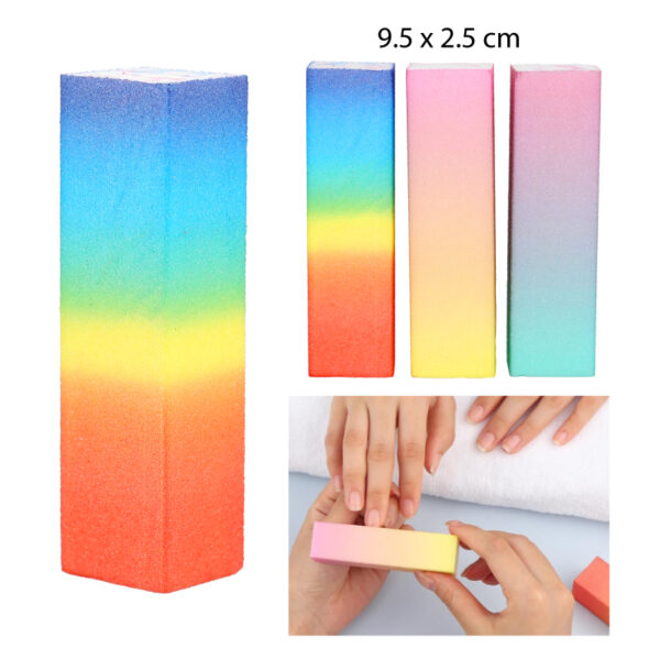 BLOQUE LIMA DE UÑAS COLOR DEGRADADO - 9.5 X 2.5 CM
