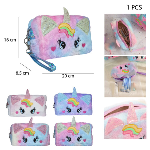 NECESER VERSÁTIL DE BELLEZA Y ACCESORIOS - UNICORNIO