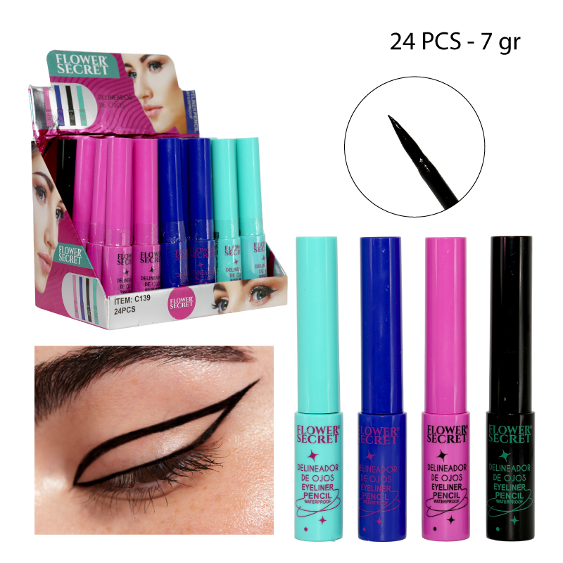 DELINEADOR LÍQUIDO NEGRO A PRUEBA DE AGUA - 7 GR