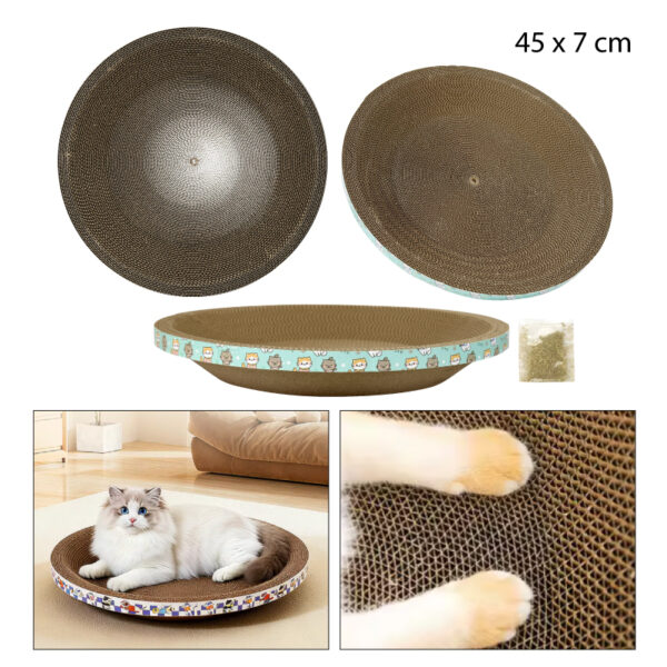 RASCADOR TIPO CUENCO REDONDO DE CARTÓN - 45 CM