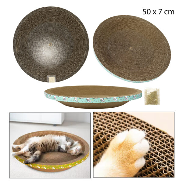 RASCADOR TIPO CUENCO REDONDO DE CARTÓN - 50 CM