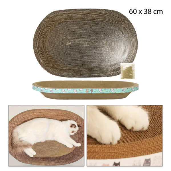 RASCADOR TIPO CUENCO OVALADO DE CARTÓN - 60 CM