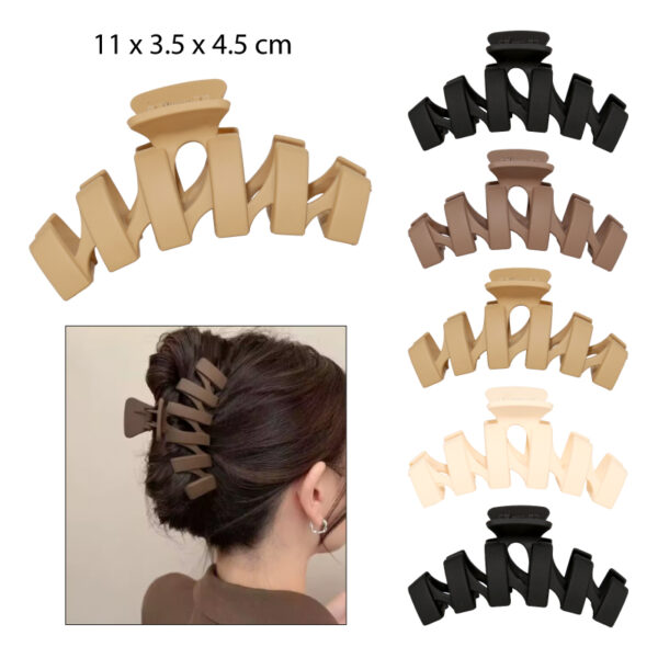 PINZAS PARA EL CABELLO DISEÑO ESPIRAL MATTE - 11 CM