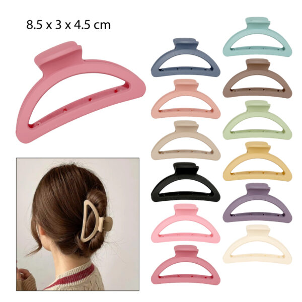 PINZAS PARA EL CABELLO DISEÑO MEDIALUNA - 8.5 CM