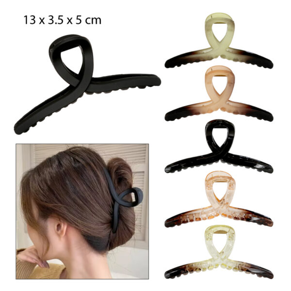 PINZAS PARA EL CABELLO DISEÑO CURVO DEGRADADO - 13 CM