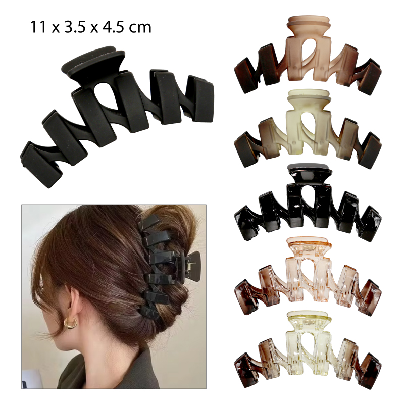 PINZAS PARA EL CABELLO DISEÑO ESPIRAL DEGRADADO - 11 CM