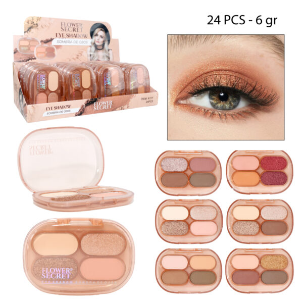 PALETA DE 6 SOMBRAS TONOS CÁLIDOS - 6 GR