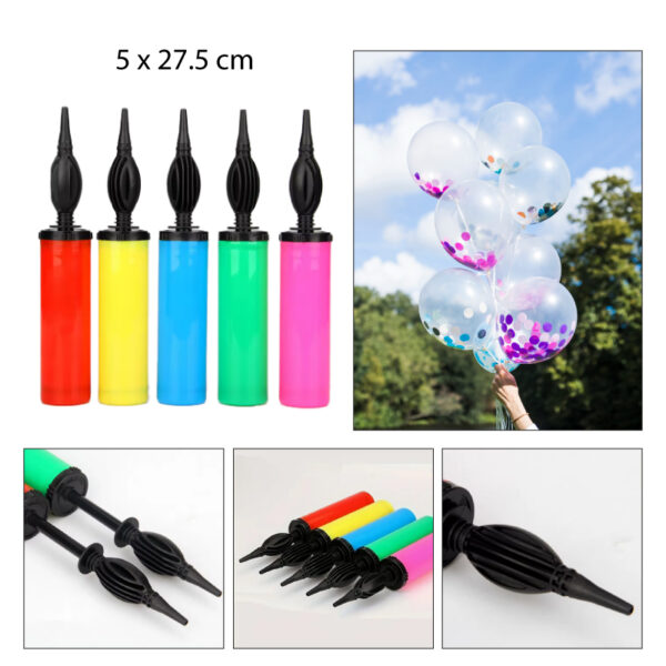 BOMBÍN MANUAL DE PLÁSTICO PARA GLOBOS - GRANDE