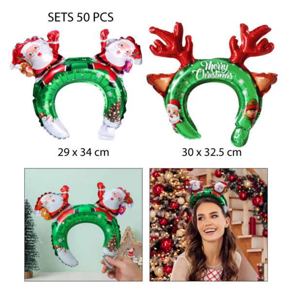 DIADEMA DE GLOBO NAVIDEÑA