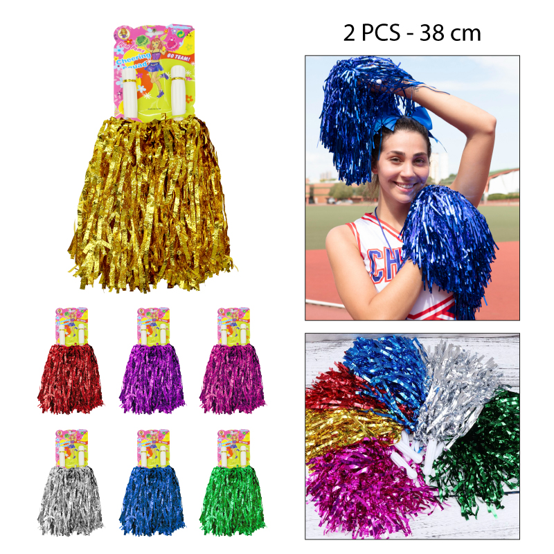 SET 2 POMPONES DE PORRISTA