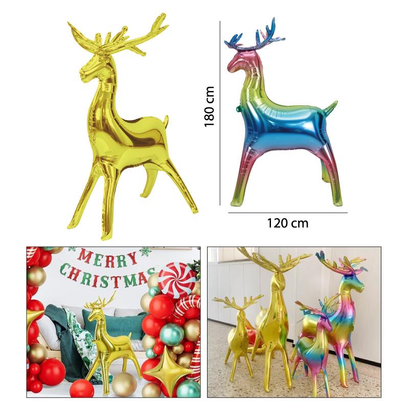 GLOBOS RENOS DE NAVIDAD - 180 X 120 CM