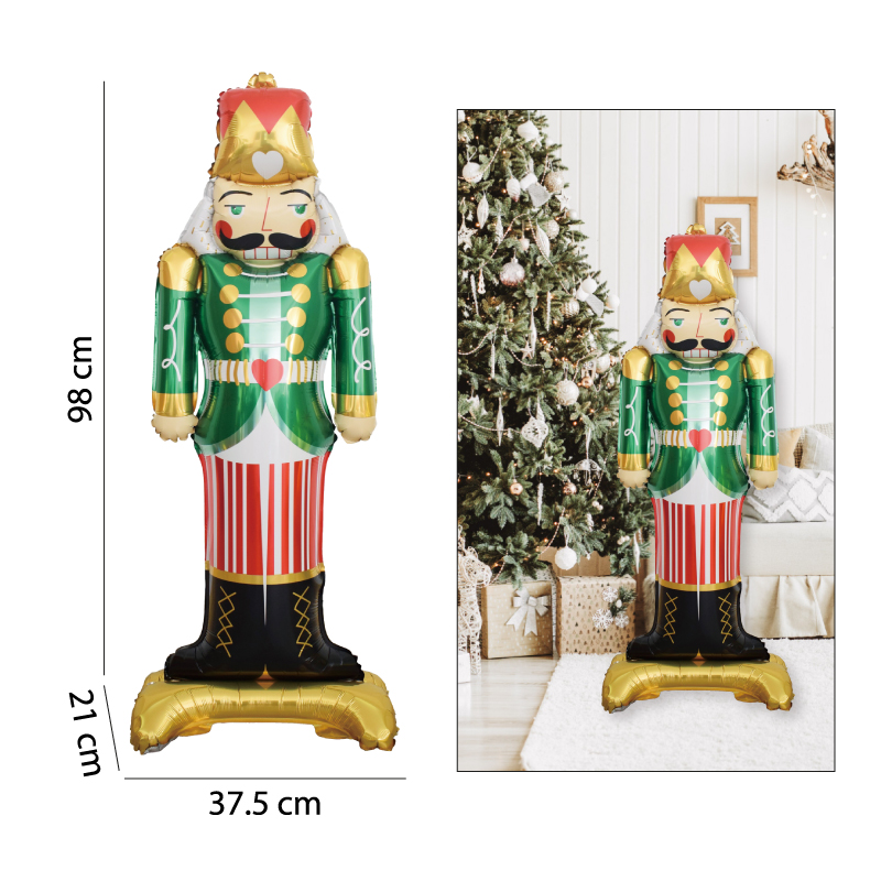 GLOBOS SOLDADITO DE NAVIDAD - 98 X 37.5 CM