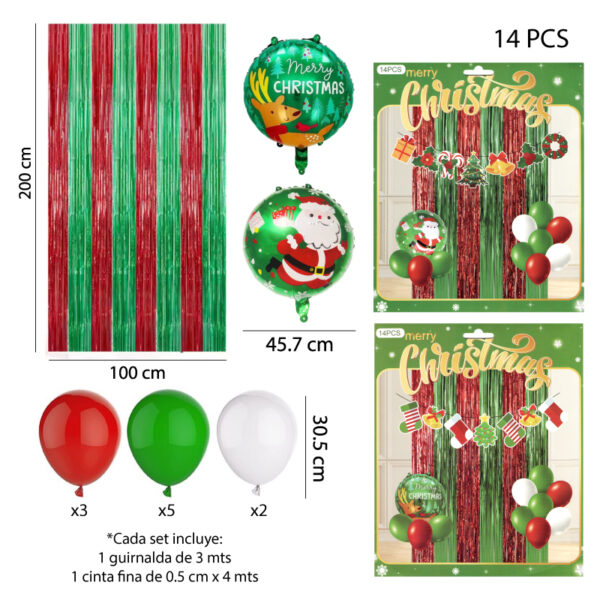 SET COMPLETO DE 14 PCS NAVIDEÑAS