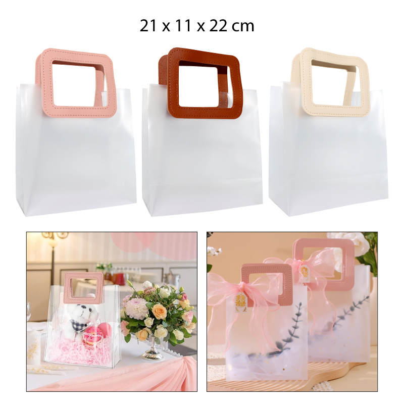 BOLSA DE REGALO TRANSPARENTE DE PVC - 21 X 11 CM