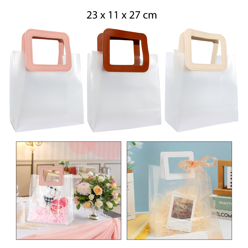 BOLSA DE REGALO TRANSPARENTE DE PVC - 23 X 11 CM