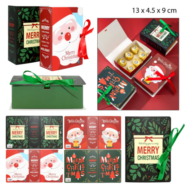 CAJA NAVIDEÑA SORPRESA - 13 X 4.5 CM