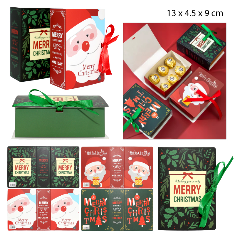 CAJA NAVIDEÑA SORPRESA - 13 X 4.5 CM