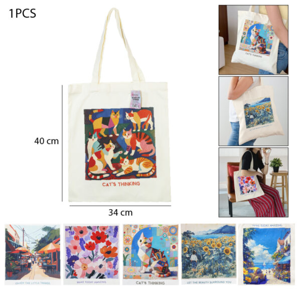 TOTEBAG DISEÑOS SURTIDOS 34X40 CM