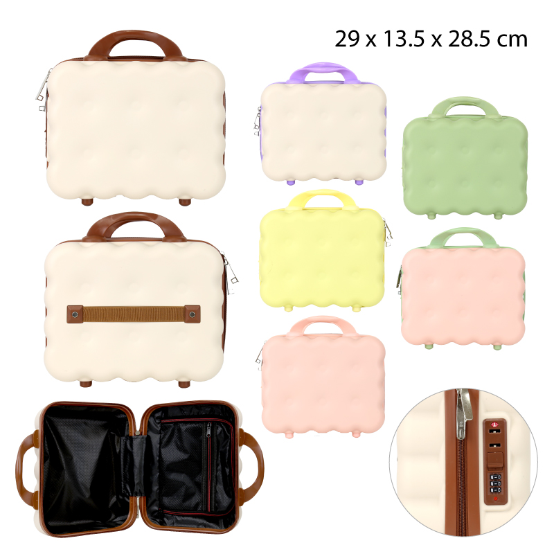 MALETA DE MANO CON DISEÑO DE BIZCOCHO - 29 CM