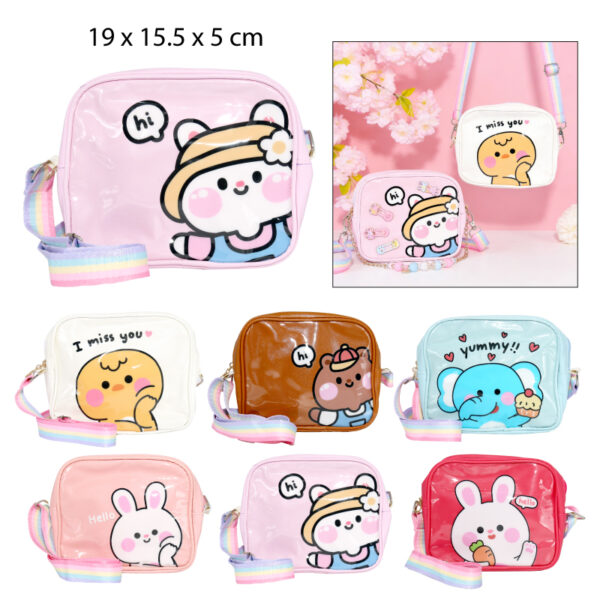 BOLSO INFANTIL CON CORREA 19 X 15.5 X 5 CM