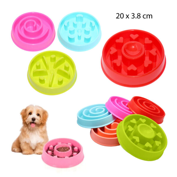 CUENCO COMIDA ANTI ANSIEDAD PARA MASCOTAS - 20 CM