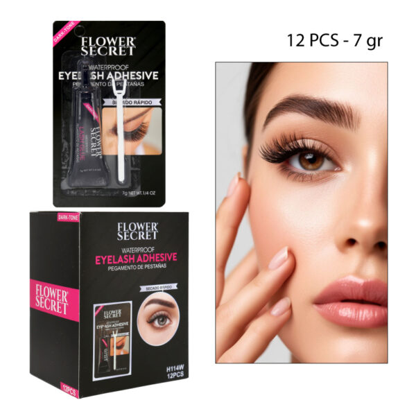 PEGAMENTO PARA PESTAÑAS NEGRO CON APLICADOR - 7 GR