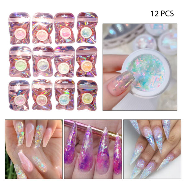 POLVO AURORA DECORATIVO PARA UÑAS