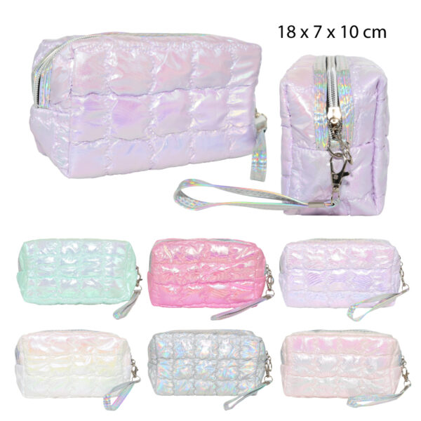 COSMETIQUERO EFECTO HOLOGRÁFICO - 18 x 10 CM