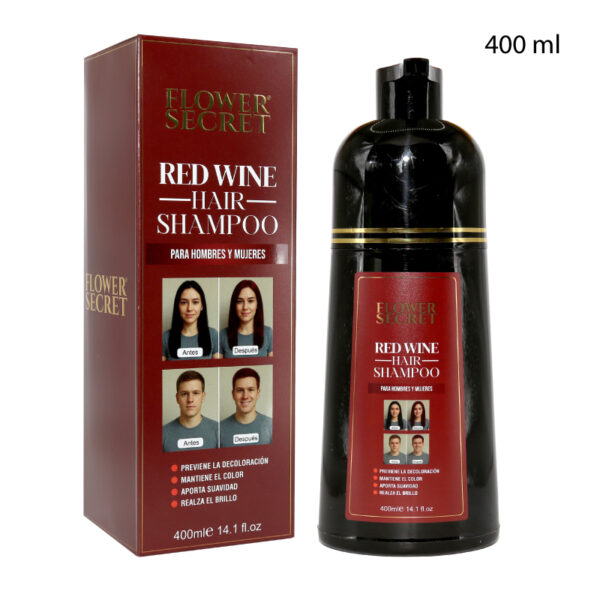 SHAMPOO MATIZANTE ROJO PARA EL CABELLO - 400 ML