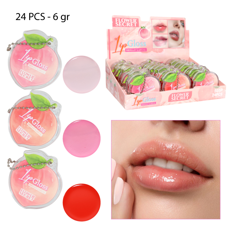 BRILLO LABIAL CON AROMA DURAZNO - 6 GR