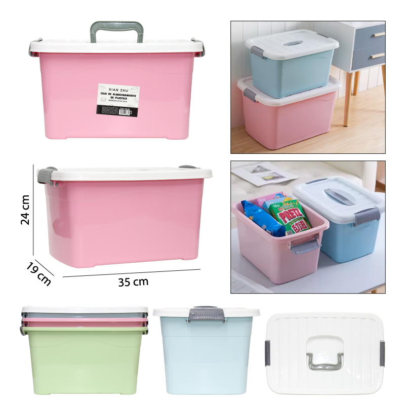 CAJA ORGANIZADORA DE PLÁSTICO - 35 X 24 CM