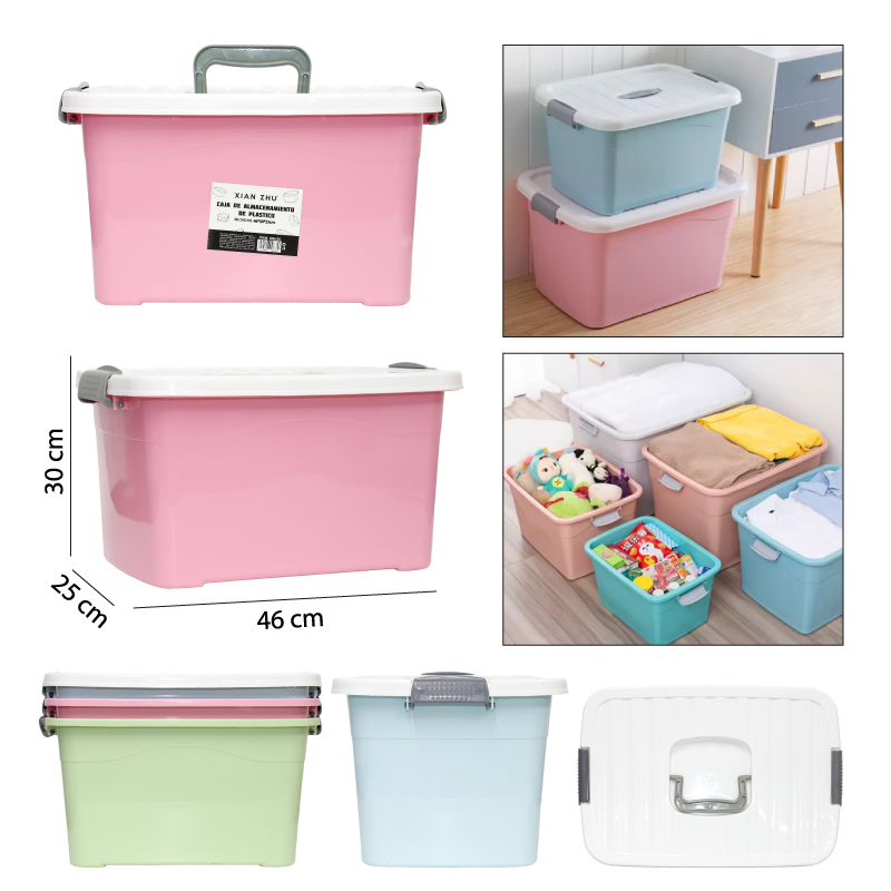 CAJA ORGANIZADORA DE PLÁSTICO - 46 X 30 CM