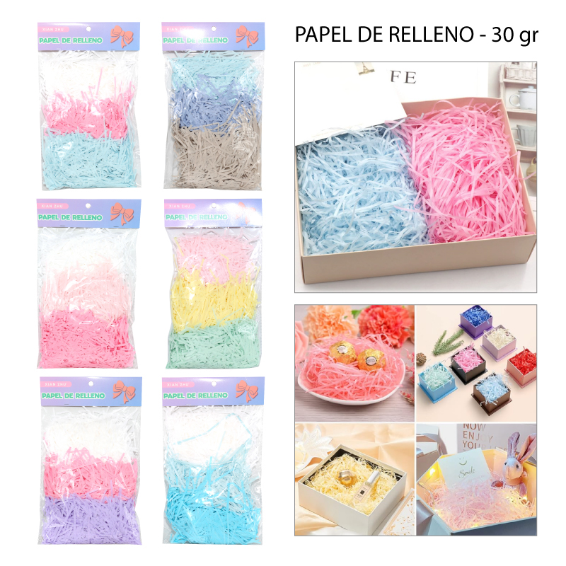 PAPEL DE RELLENO PARA REGALO - 30 GR
