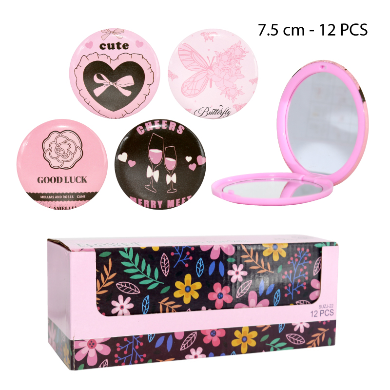 ESPEJO DE BOLSILLO 7.5 CM - CUTE